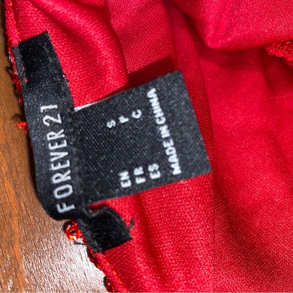 Forever 21 Sparkling Red Mini Dress - Picture 4 of 4